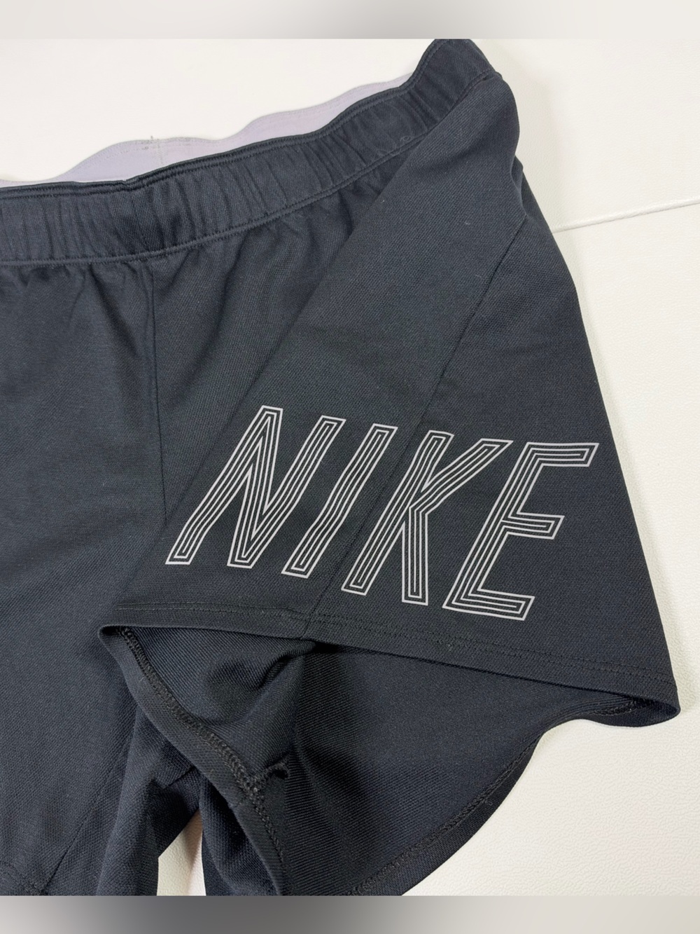 Nike Dri-Fit Logo Athletic Running Shorts - Picture 2 of 4